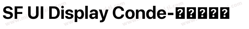 SF UI Display Conde字体转换